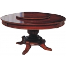 1.5米轉盤圓餐桌(3件一組)  y15110 傢俱系列 實木家具 另有1.8米
